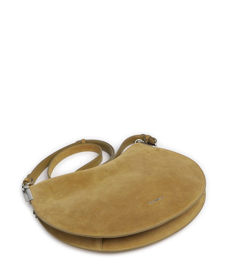 Coccinelle Sunup Suede Beuteltasche seagrass