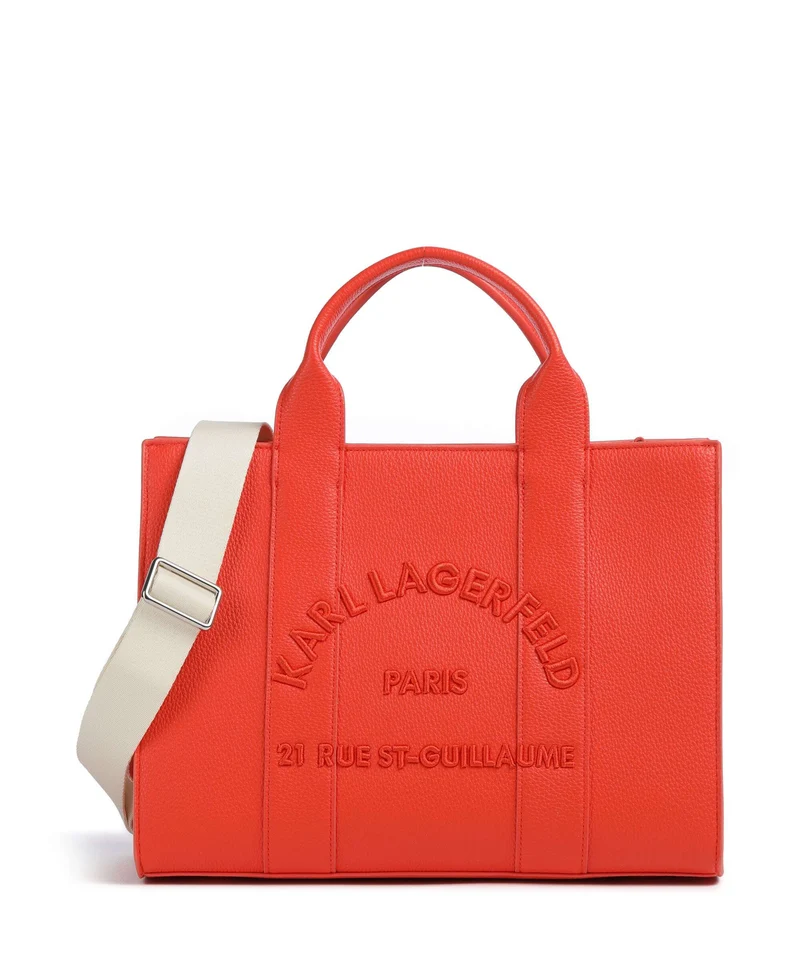 Karl Lagerfeld K/Rue St Guillaume Medium Handtasche grapefruit