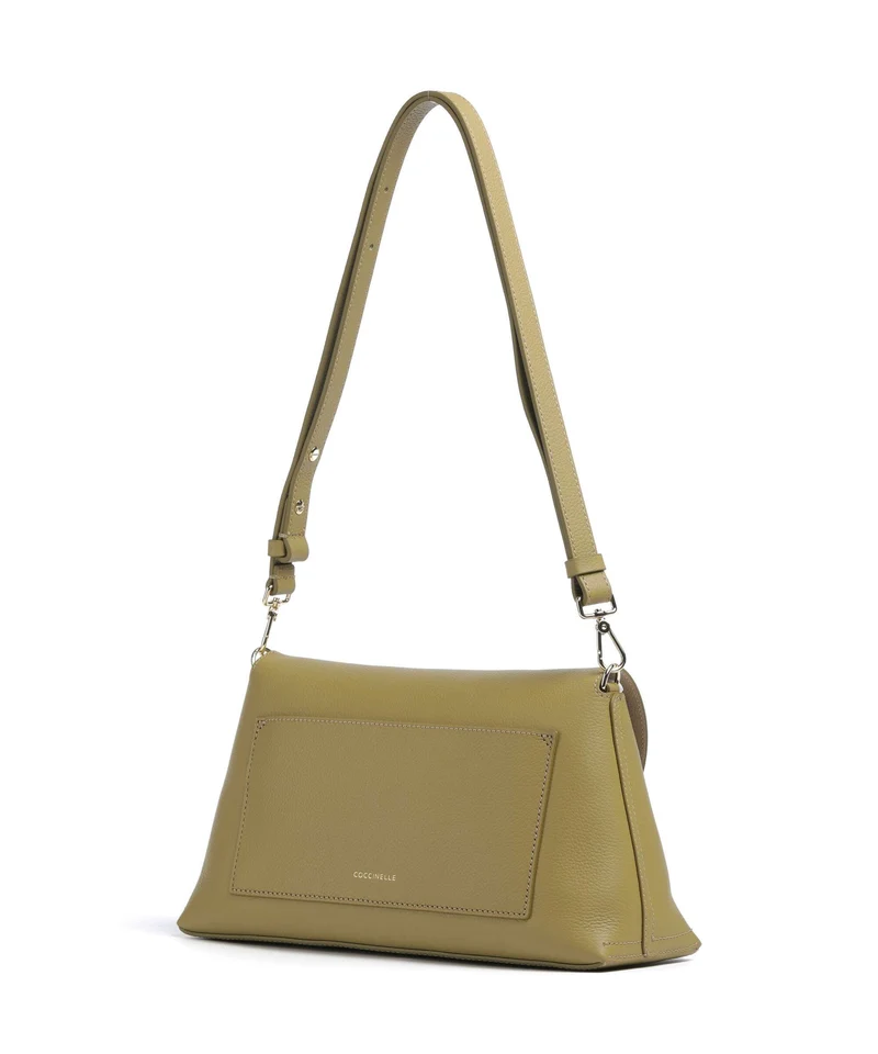 Coccinelle Nikla Schultertasche seagrass/sandshell