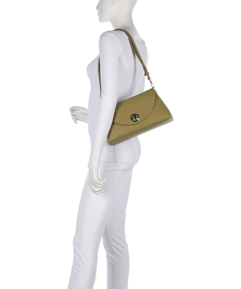 Coccinelle Nikla Schultertasche seagrass/sandshell