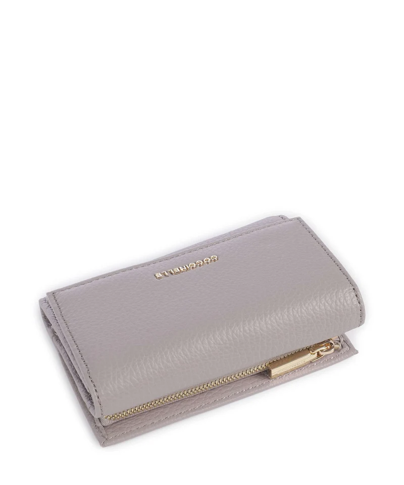 Coccinelle Metallic Soft Geldbörse oyster