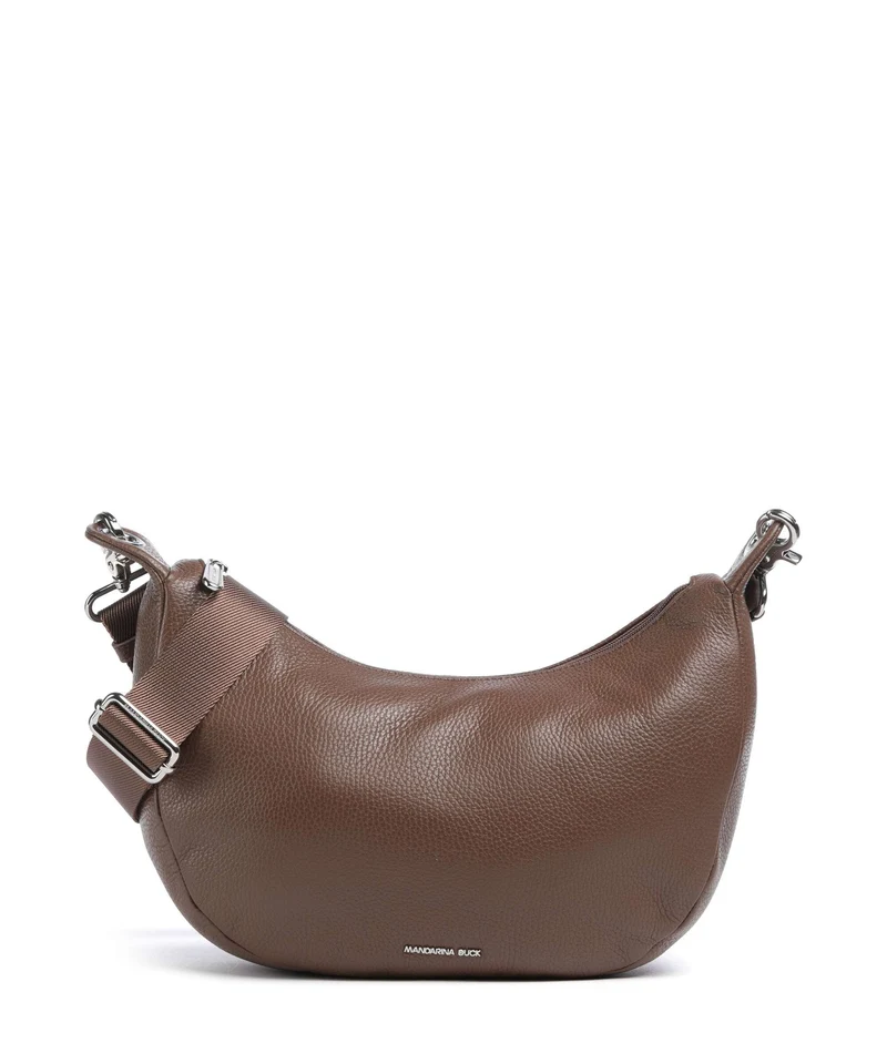 Mandarina Duck Mellow Leather Schultertasche milk chocolate