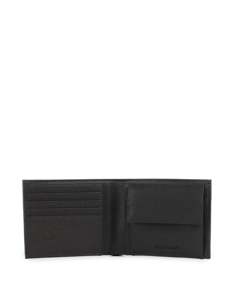 Emporio Armani Saffiano Animation Geldbörse ebony