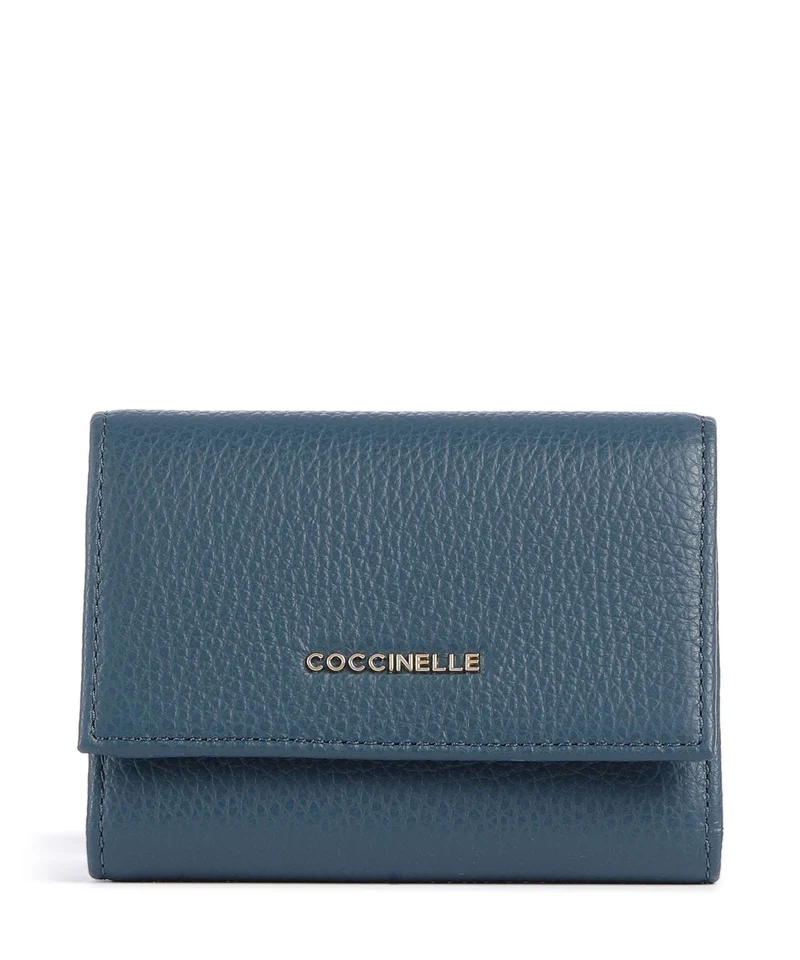 Coccinelle Metallic Soft Geldbörse deep blue