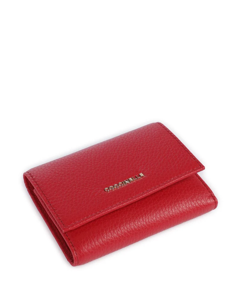 Coccinelle Metallic Soft Geldbörse scarlet