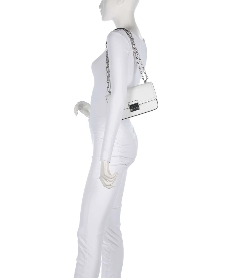 Michael Kors Tribeca Small Schultertasche optic white