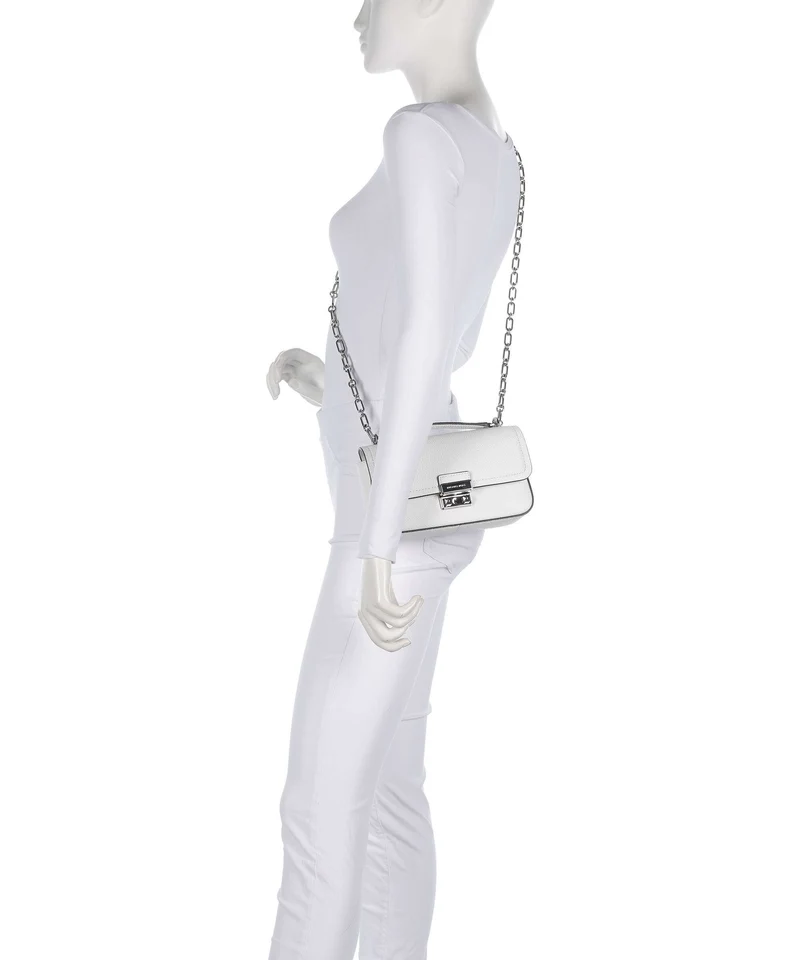 Michael Kors Tribeca Small Schultertasche optic white