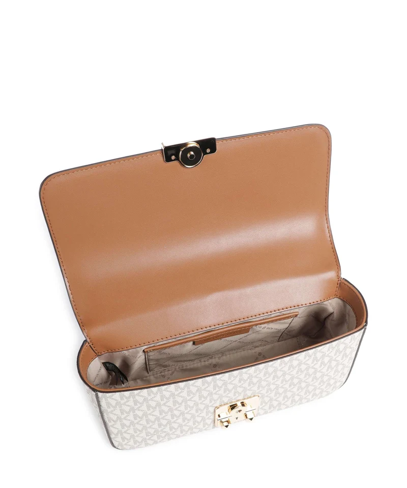 Michael Kors Tribeca Large Schultertasche vanilla/acorn