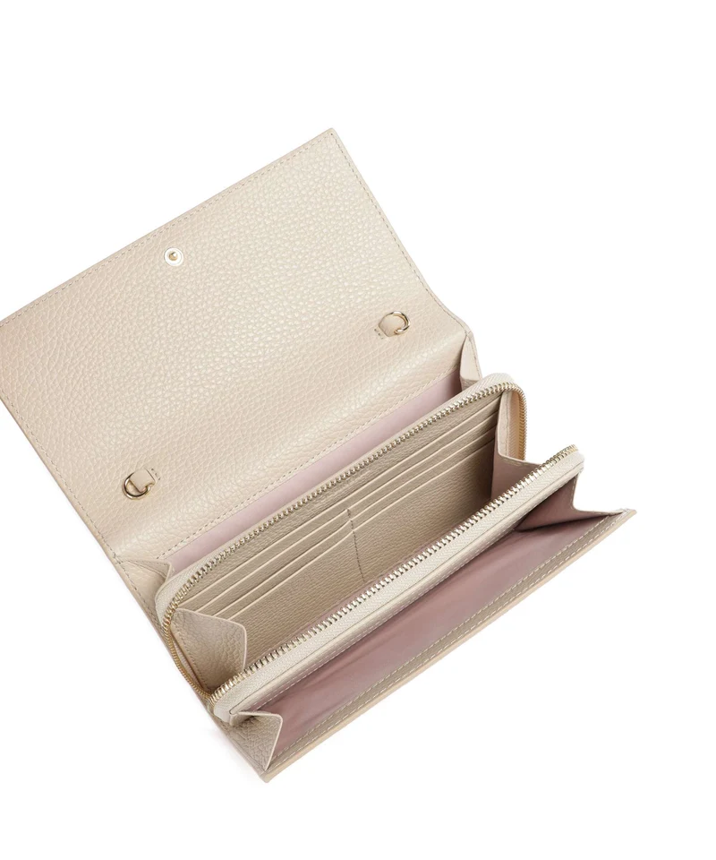 Coccinelle Metallic Soft Geldbörse sandshell