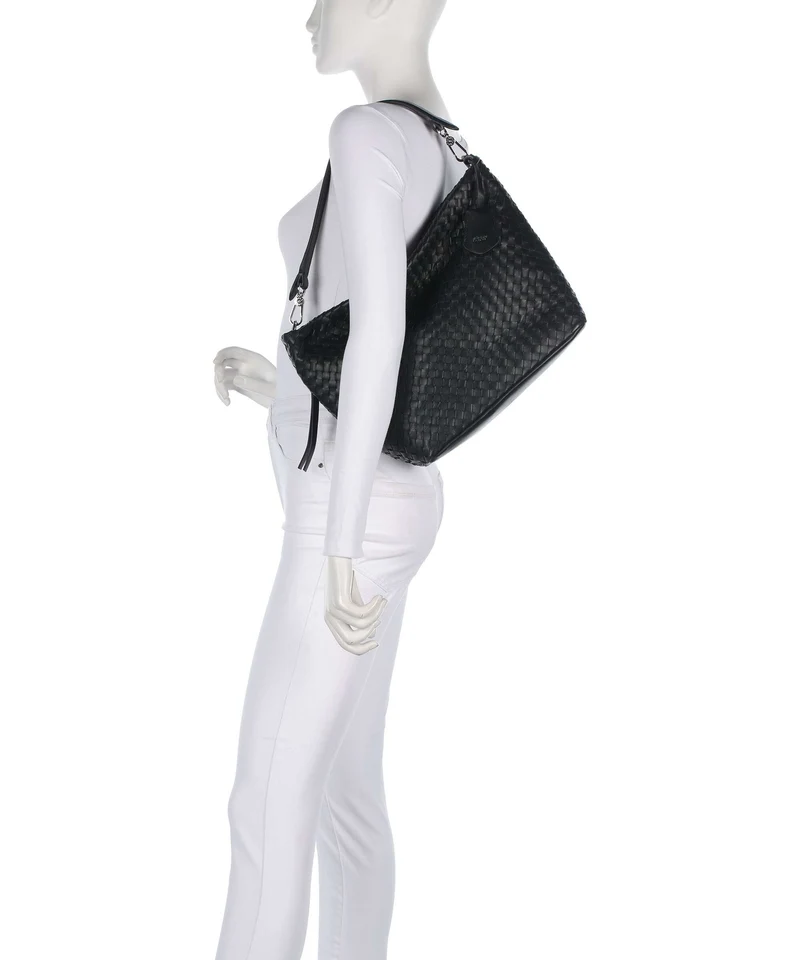 Abro Piuma Ebony Beuteltasche black/nickel