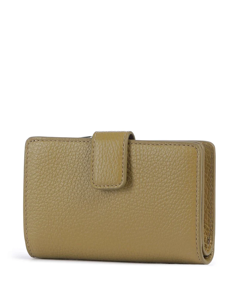 Coccinelle Metallic Soft Geldbörse seagrass