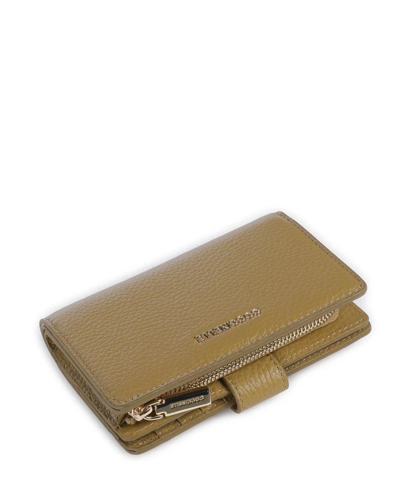 Coccinelle Metallic Soft Geldbörse seagrass