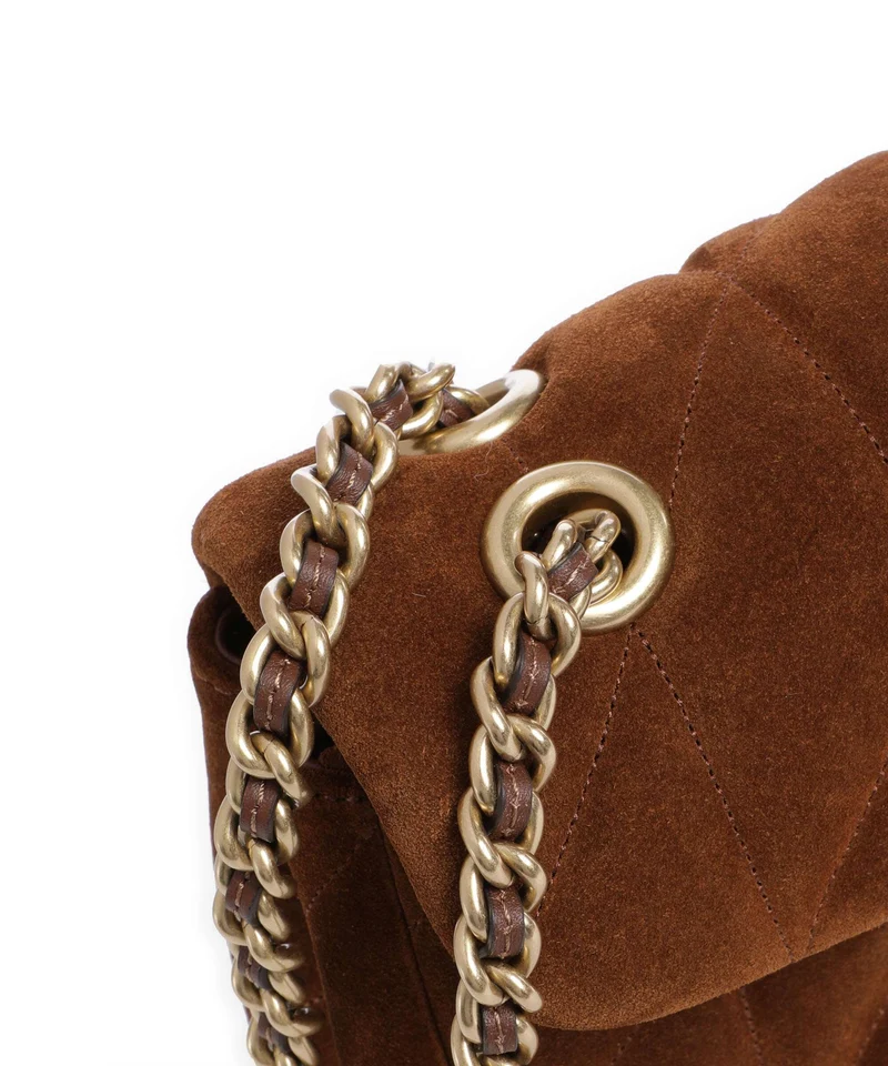 Coach Tabby Quilted Suede 26 Schultertasche warm brown
