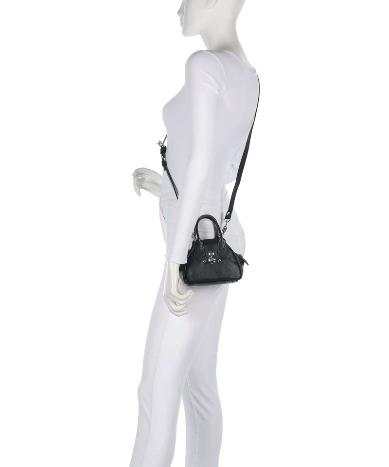 Vivienne Westwood Yasmine Grain Mini Umhängetasche black