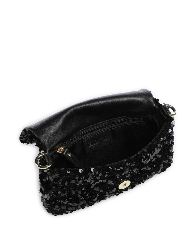 Abro Sequins Temi Schultertasche black/gold