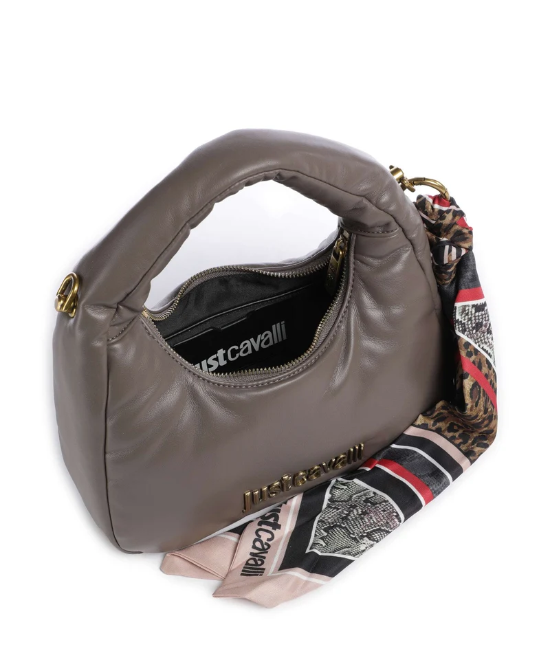 Just Cavalli Puffy Foulard Handtasche taupe