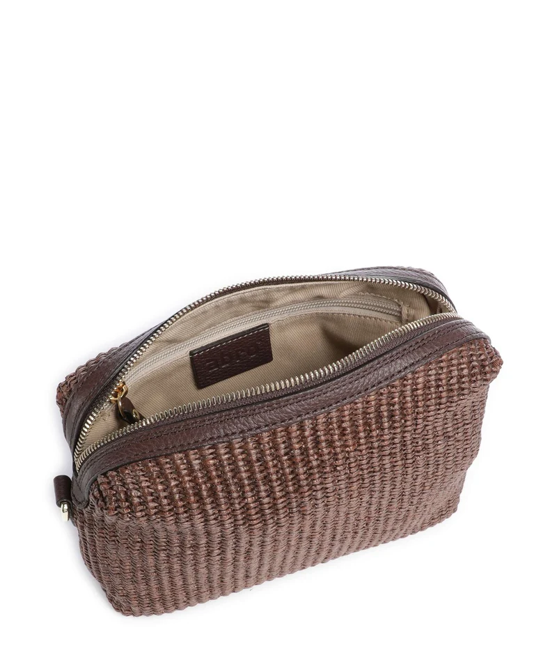 Abro Raffia Kaia Umhängetasche wood
