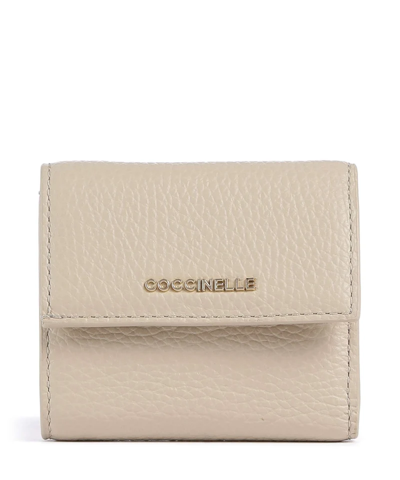 Coccinelle Metallic Soft Geldbörse sandshell