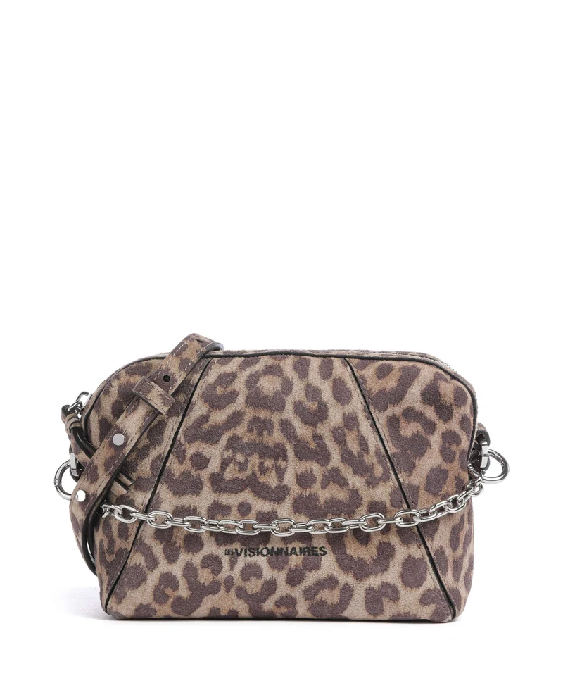 Les Visionnaires Lynn Cozy Chain Umhängetasche leo print