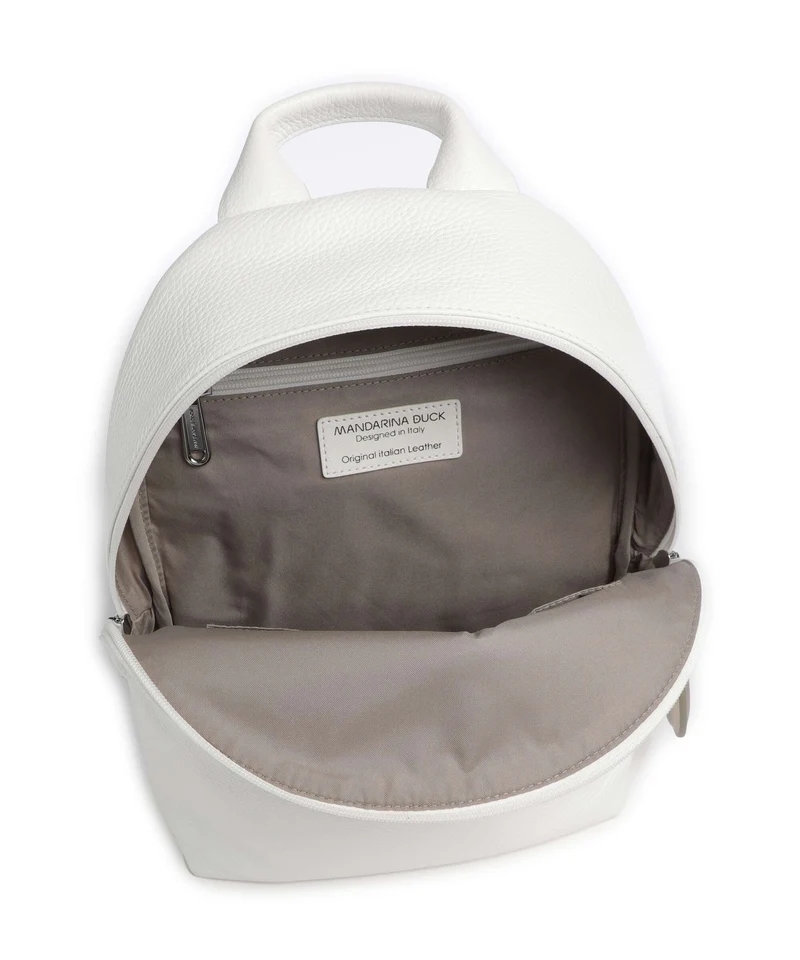 Mandarina Duck Mellow Leather Rucksack blanc