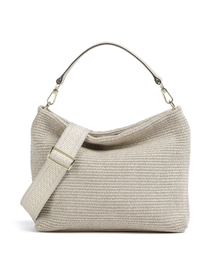 Abro Raffia Kaia Beuteltasche sahara