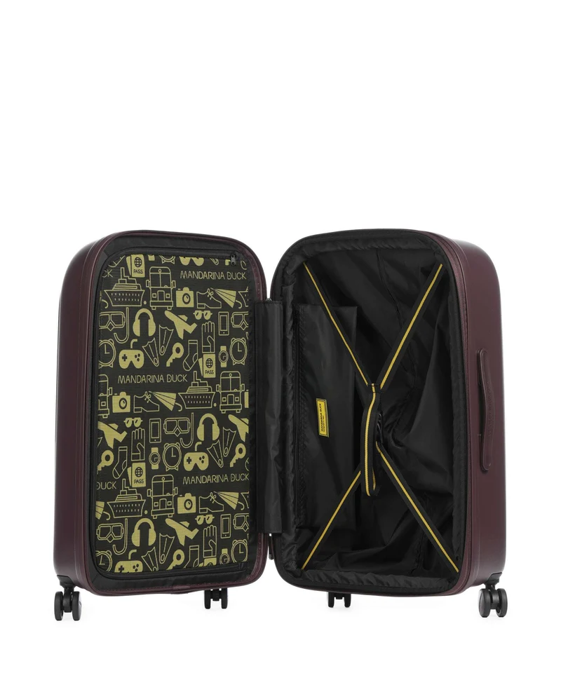 Mandarina Duck Logoduck+ 4-Rollen Trolley choco ice