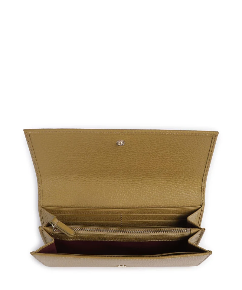Coccinelle Metallic Soft Geldbörse seagrass