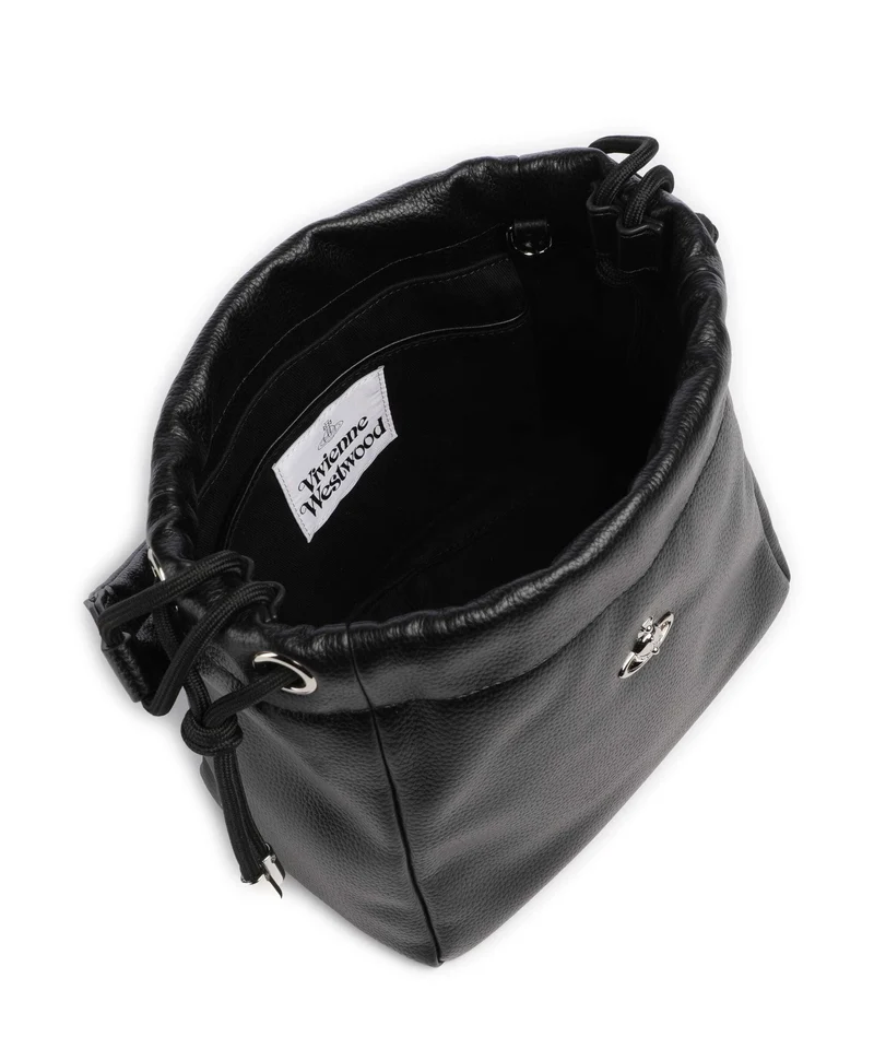 Vivienne Westwood Hilary Grain Small Bucket Handtasche black