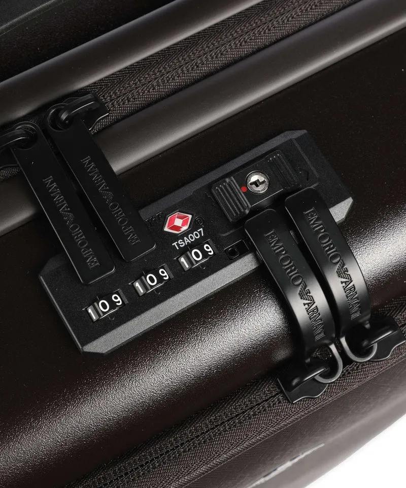 Emporio Armani Business Regenerated 4-Rollen Trolley ebony