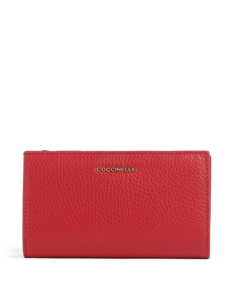 Coccinelle Metallic Soft Geldbörse scarlet