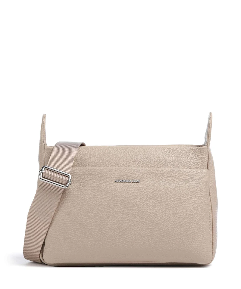 Mandarina Duck Mellow Leather Schultertasche warm taupe