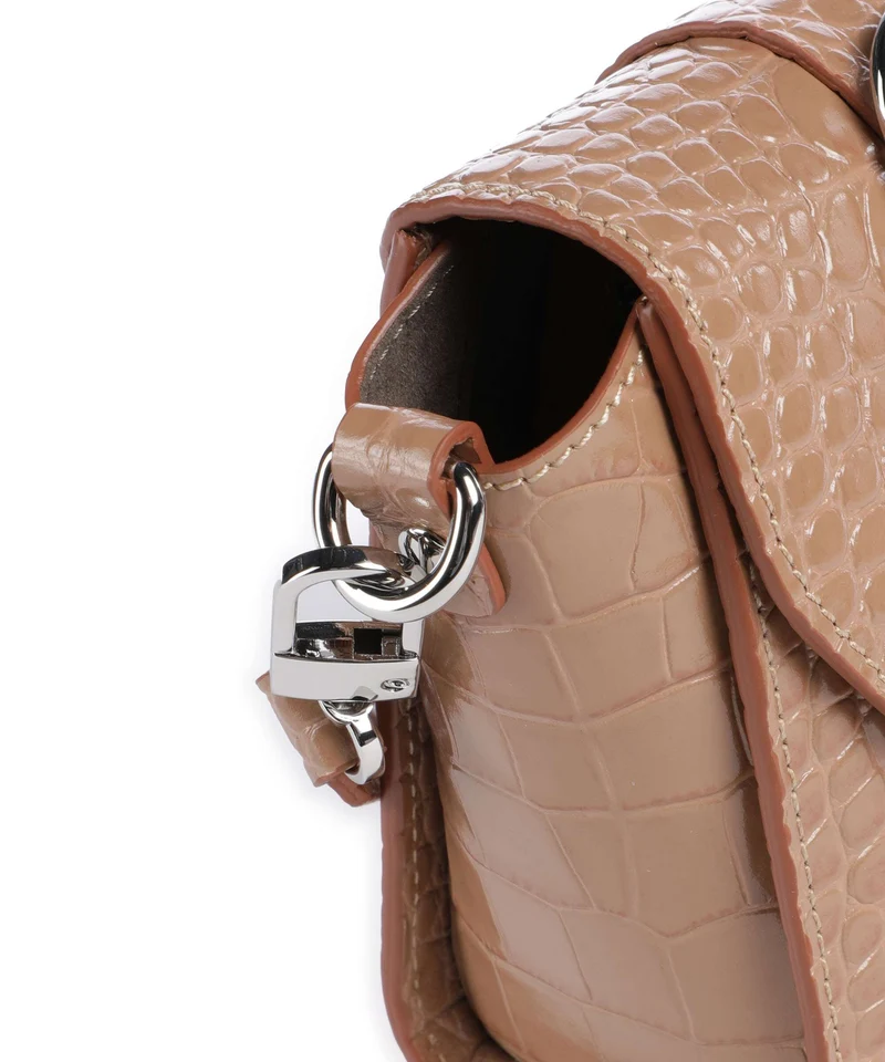 Vivienne Westwood Kimmy Embossed Croc Umhängetasche dusty pink