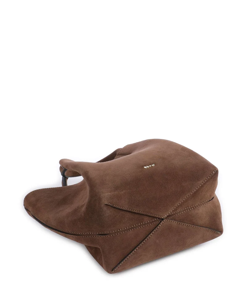 Abro Suede Essential Small Handtasche wood