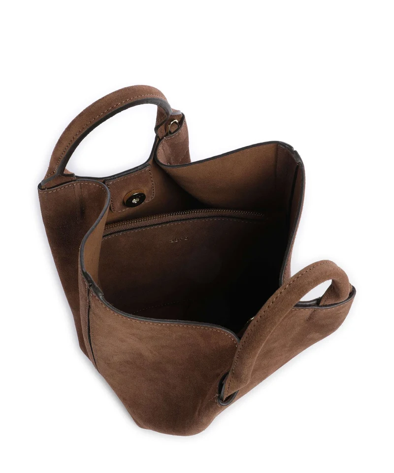 Abro Suede Essential Small Handtasche wood