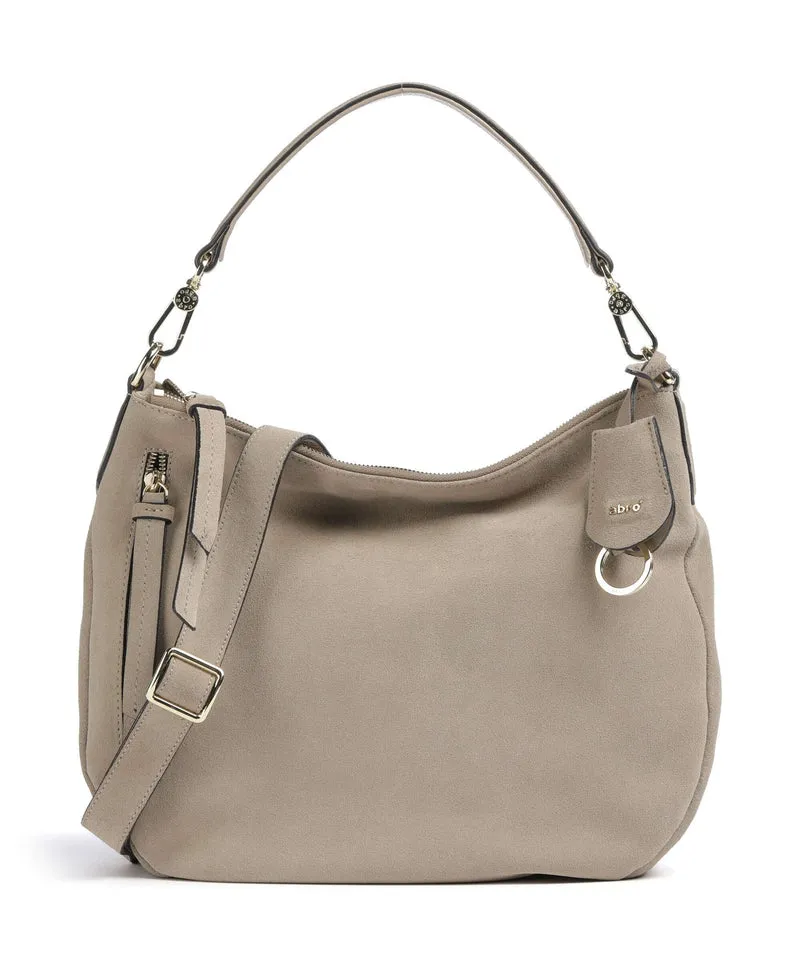 Abro Suede Juna Small Beuteltasche siena