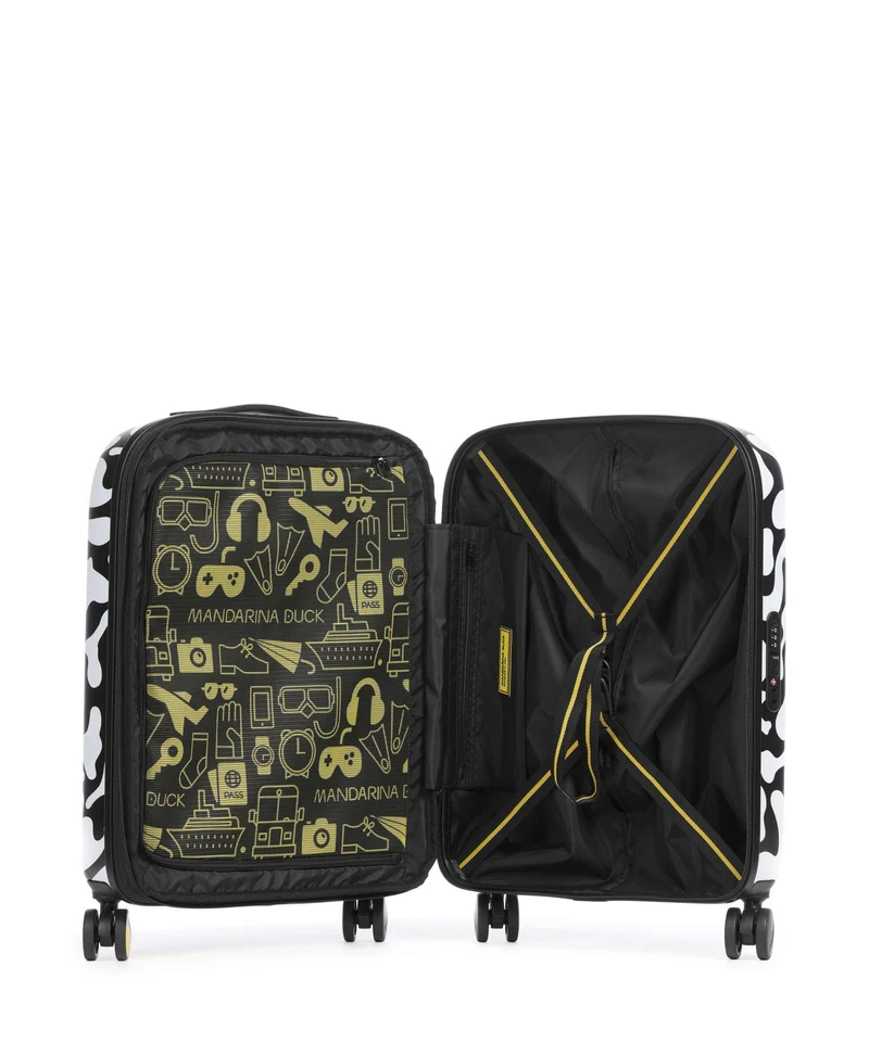 Mandarina Duck Logoduck+ Moire 4-Rollen Trolley moire