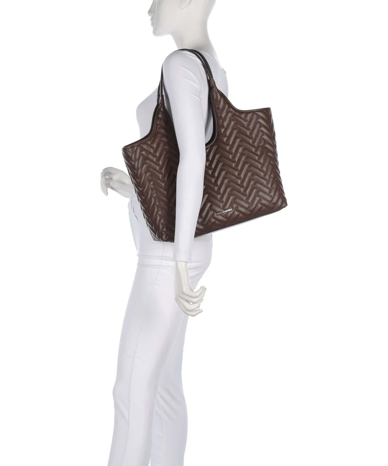 Karl Lagerfeld K/Brick Medium Shopper dark friar brown