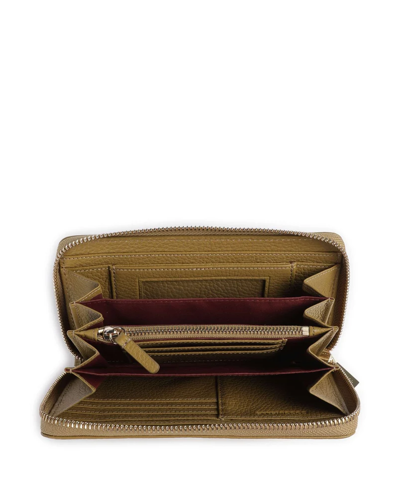 Coccinelle Metallic Soft Geldbörse seagrass