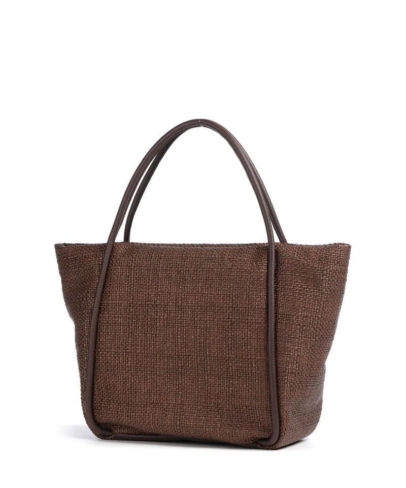 Abro Raffia Intreccio Willow Shopper wood
