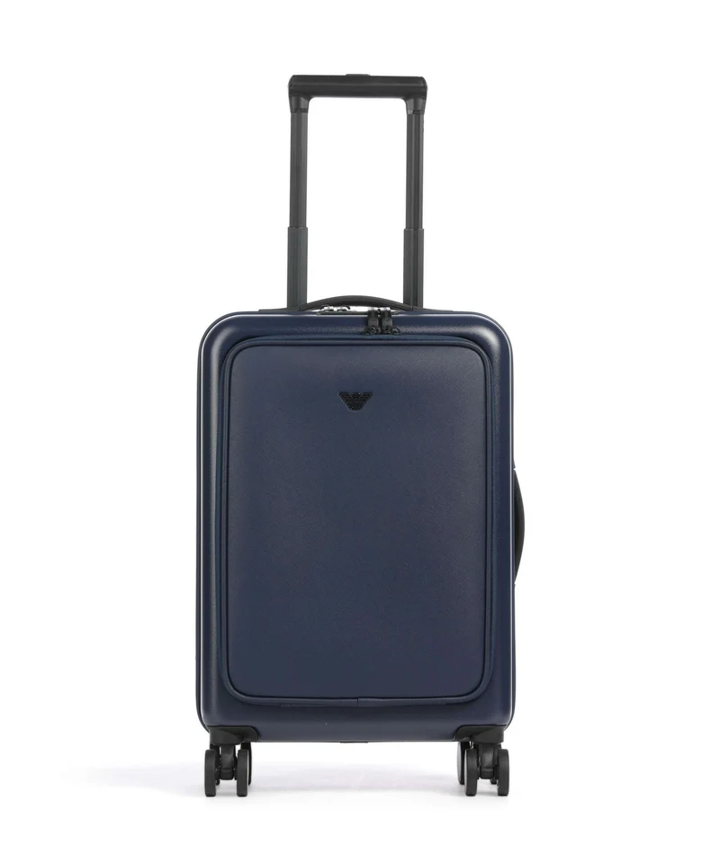 Emporio Armani Business Regenerated 4-Rollen Trolley medieval blue