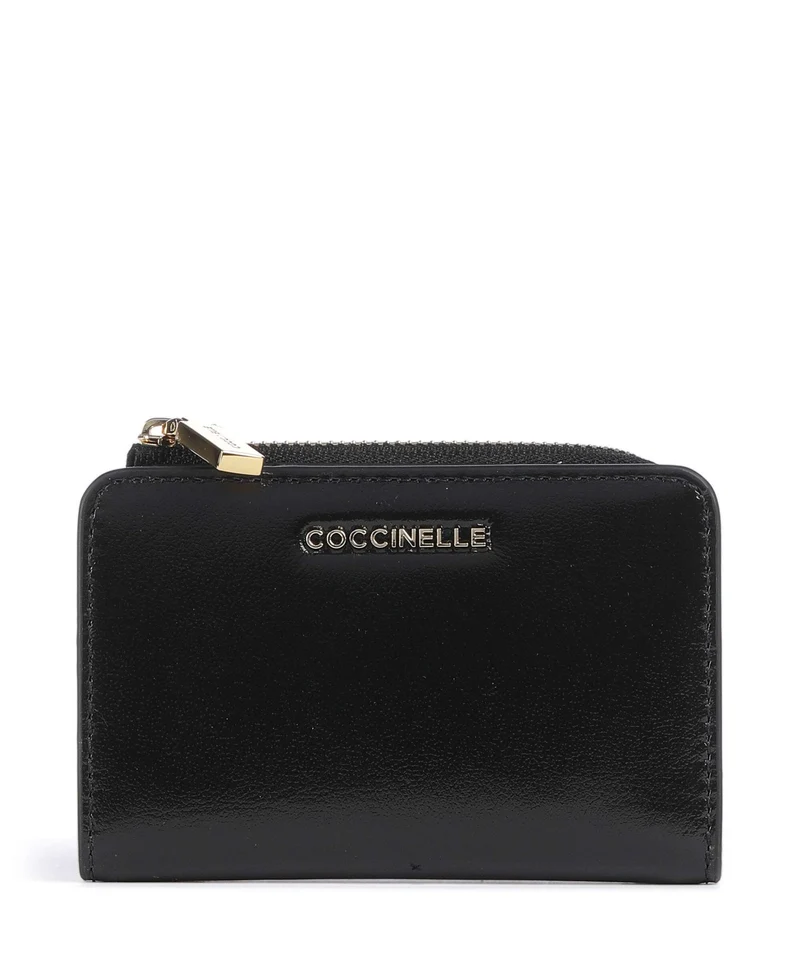 Coccinelle Metallic Shiny Smooth Geldbörse noir