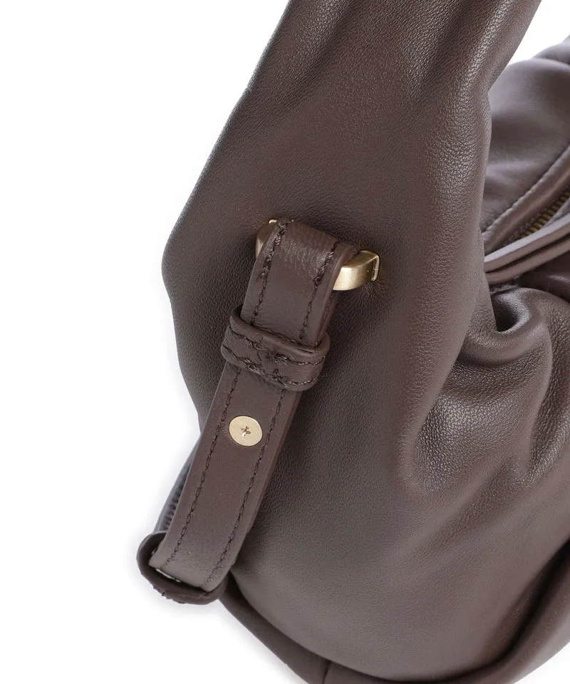Les Visionnaires Greta Essential Silky Mini Umhängetasche chocolate