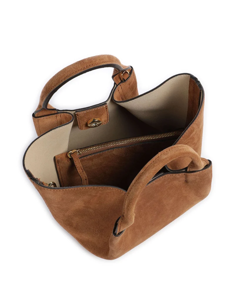 Abro Suede Essential Small Handtasche cuoio