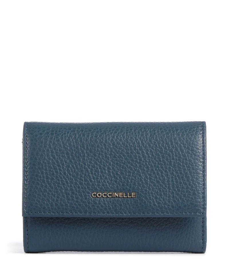 Coccinelle Metallic Soft Geldbörse deep blue