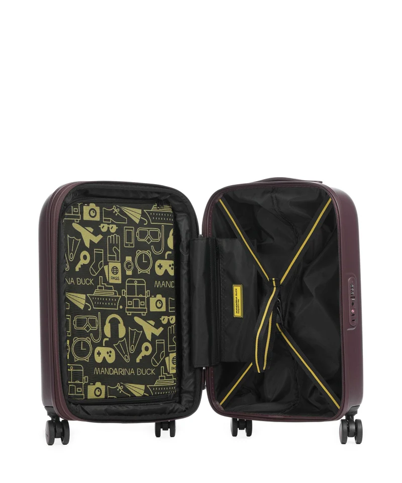 Mandarina Duck Logoduck+ 4-Rollen Trolley choco ice