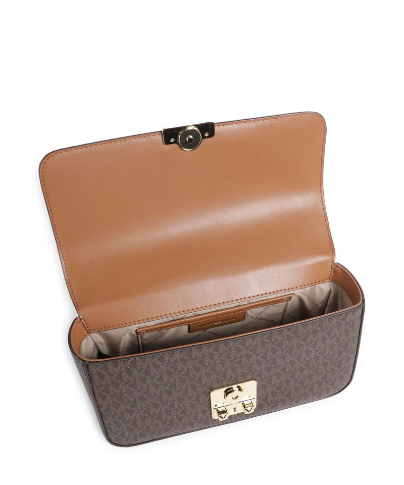 Michael Kors Tribeca Large Schultertasche brown/acorn