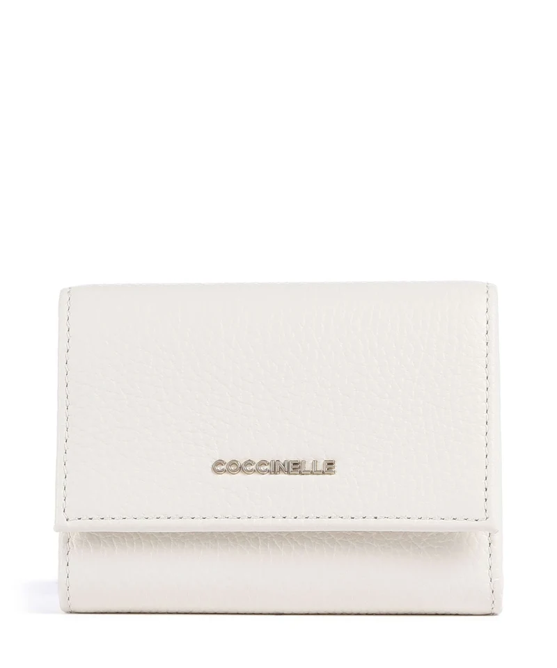 Coccinelle Metallic Soft Geldbörse pearl