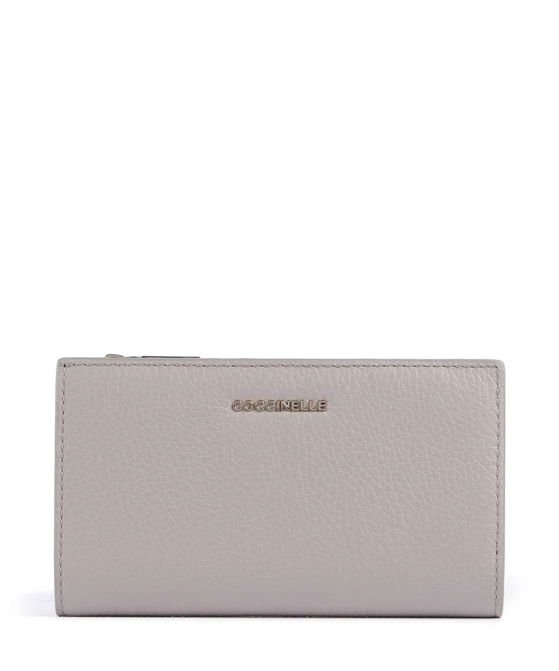 Coccinelle Metallic Soft Geldbörse oyster