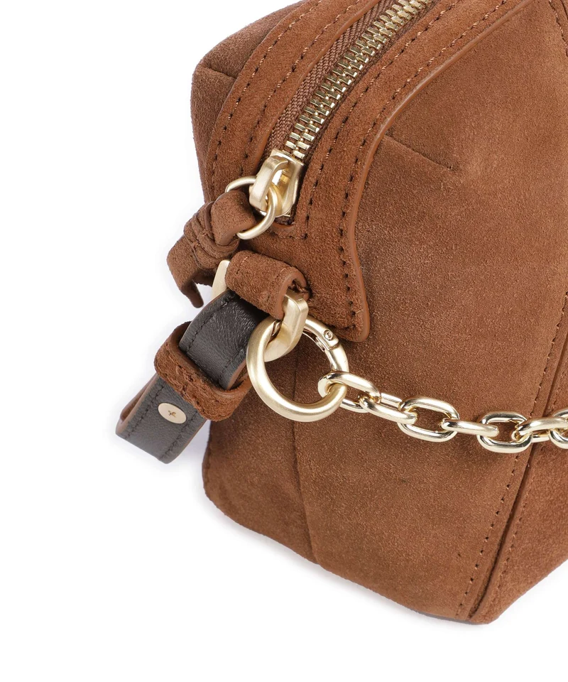 Les Visionnaires Lynn Cozy Chain Umhängetasche cognac