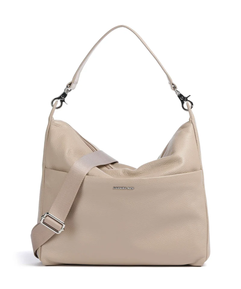 Mandarina Duck Mellow Leather Beuteltasche warm taupe